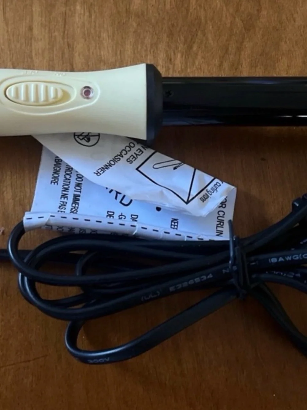 Sutra Beauty 19mm Mini Ceramic Curling Iron (Wand) - Black